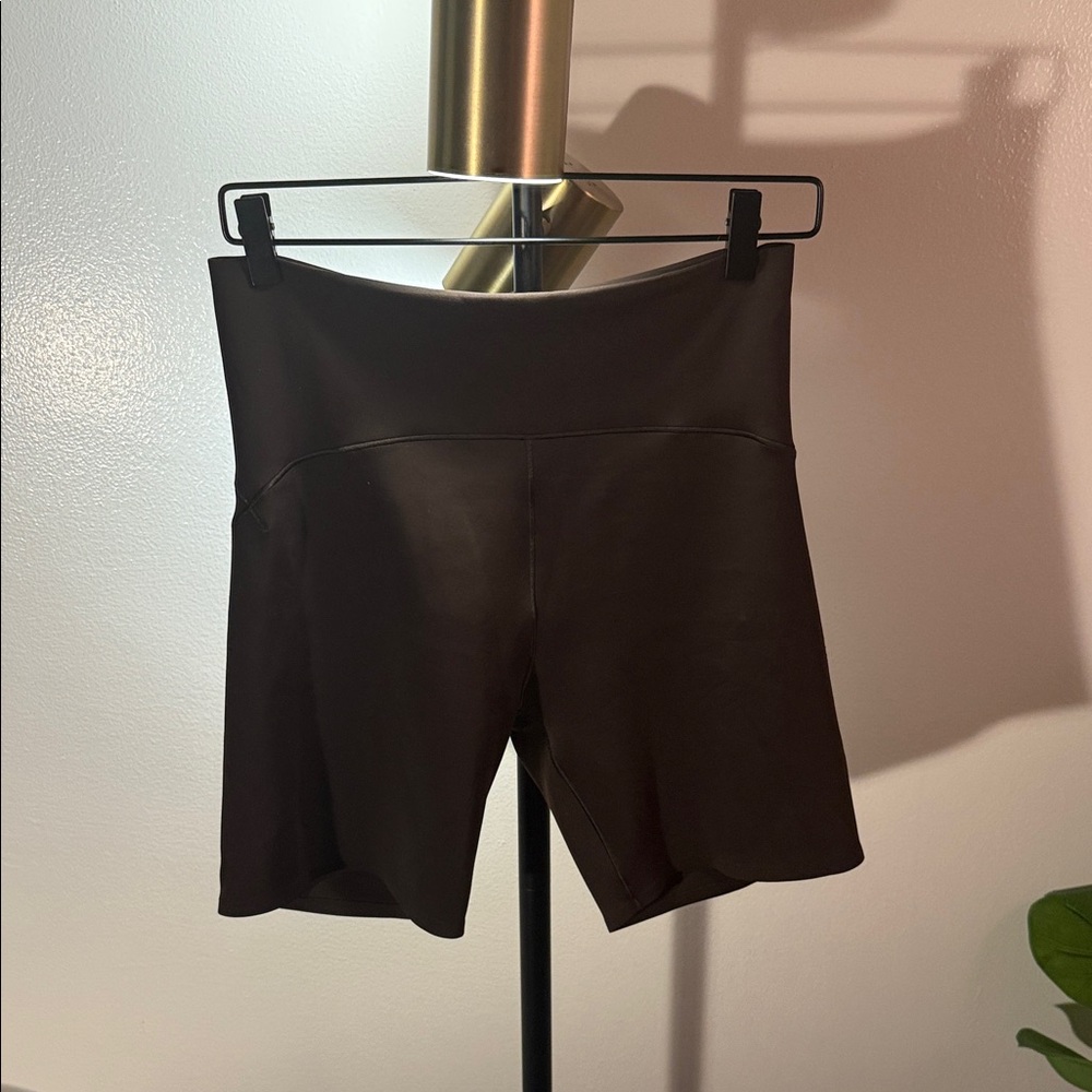 Buttery soft offline Aerie Women's‎ Dark Brown yoga Shorts